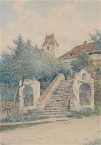 Motiv Aus Roschitz by Wilhelm Ambros