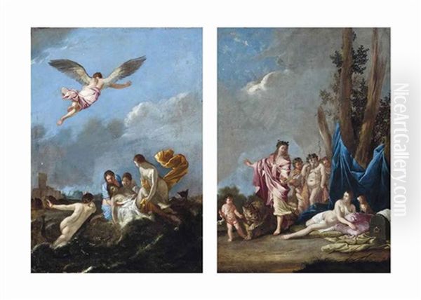 The Death Of Leander (+ Bacchus And Ariadne; Pair) - view 1