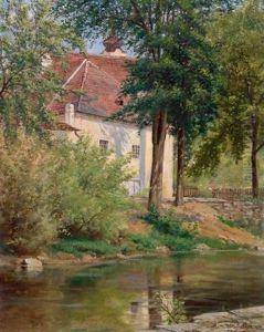 Am Muhlbach Im Taffatal Bei Horn by Wilhelm Ambros