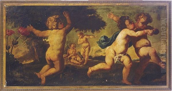 Putti In A Landscape - view 1