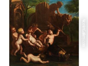 Bacchantische Szene by Giulio Carpioni