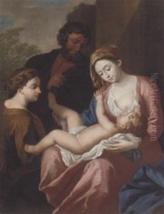 The Holy Family by Giulio Carpioni