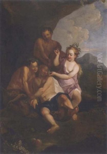 The Drunken Silenus With Satyrs And A Nymph - view 1