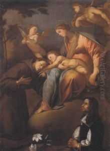 Madonna Con Bambino, Sant'antonio E Committente Madonna Con Bambino, Sant'antonio E Committente