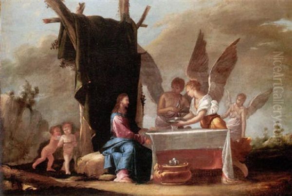 Angels Administering To Christ In The Wilderness - view 1