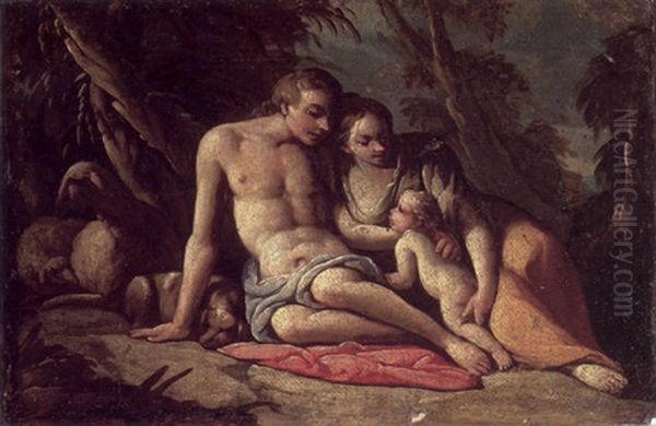 Venus, Adonis And Cupid - view 1