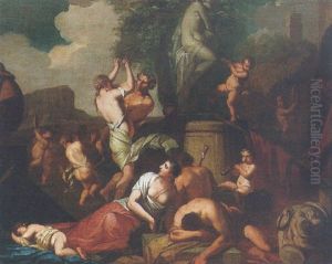 A Bacchanale by Giulio Carpioni