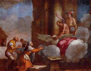 Jupiter And Mercury With Philemon And Baucis