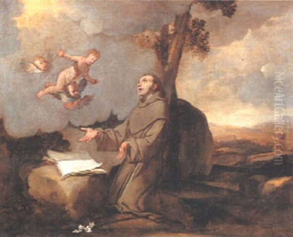 Sant'antonio Da Padova Ha La Visione Del Bambino Gesu - view 1