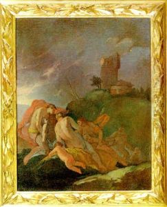 Le Nereidi Trasportano Il Corpo Di Leandro by Giulio Carpioni