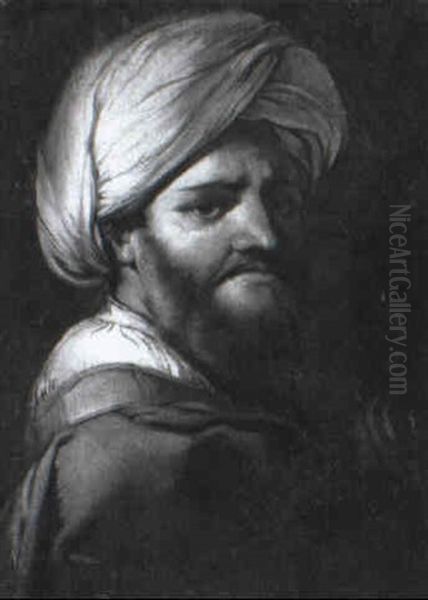 An Oriental (?) In A Purple Mantle And Turban - view 1