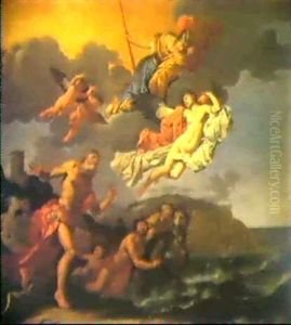 Neptune, Minerva And Coronis