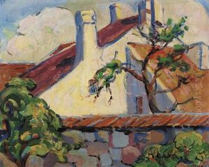 Houses In Brittany by Emily M. Carr