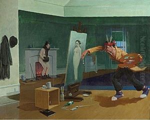 The Artist's Studio by Lester J. Ambrose