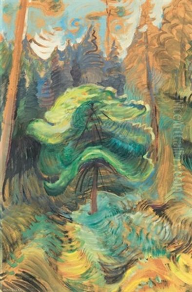 Young Tree In Surging Growth - view 1