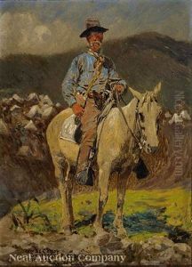 A Man On Horseback Near El Caney, Santiago De Cuba