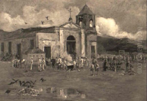 Colonel Theodore Roosevelt With The Rough Riders At Church Of San Luis+ - view 1