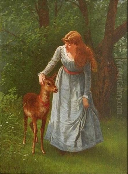Young Maiden With Doe - view 1