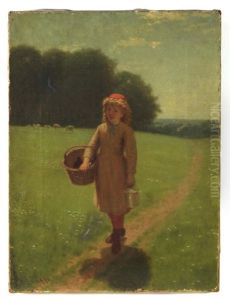 A Girl On The Way To The Market by Samuel S. Carr