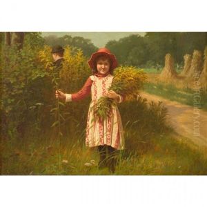Picking Goldenrod by Samuel S. Carr