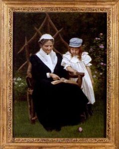 The Reading Lesson by Samuel S. Carr