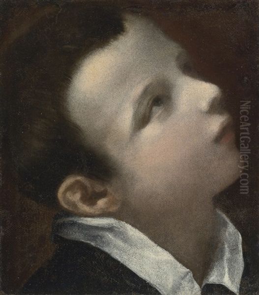 Head Of A Youth, Looking Upwards To The Right - view 1