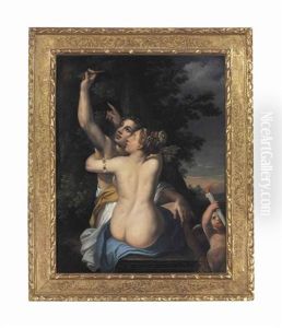 Angelica And Medoro by Annibale Carracci