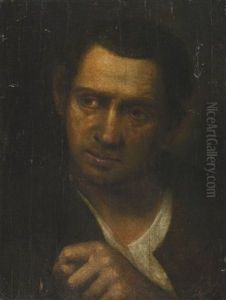 A Man, Bust-length, Holding Up His Fist