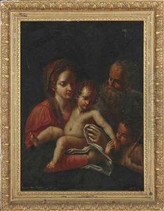 The Holy Family With St. John The Baptist by Annibale Carracci