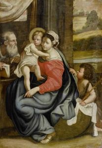 Heilige Familie Mit Dem Johannesknaben