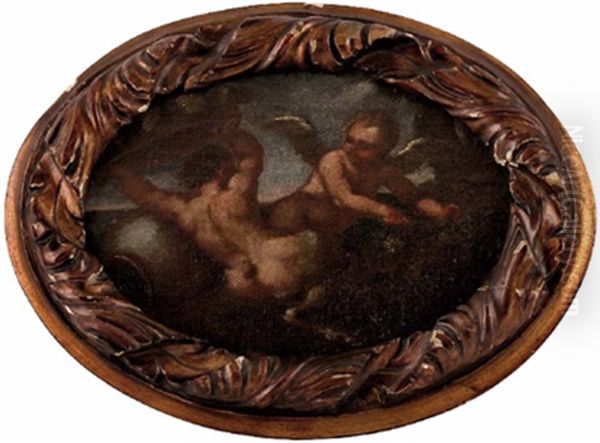 Satyr Mit Fruchteschussel Und Eros - view 1