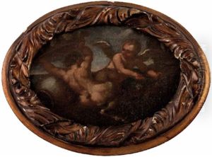 Satyr Mit Fruchteschussel Und Eros