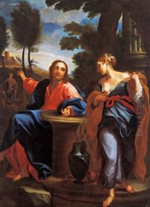 Christus Und Die Samariterin Am Brunnen, Cristo E La Samaritana Al Pozzo by Annibale Carracci