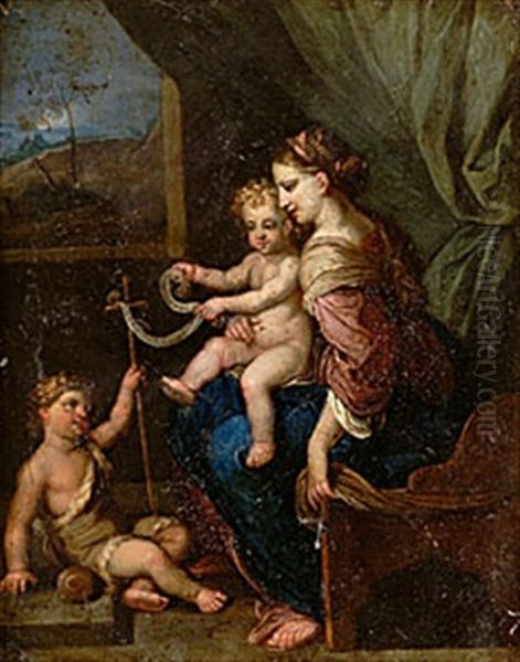 Madonnan Med Barnet Och Johannes - view 1