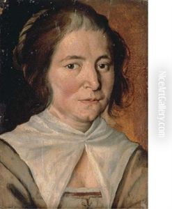 Study Of A Woman Wearing A Kerchief Study Of A Woman Wearing A Kerchief