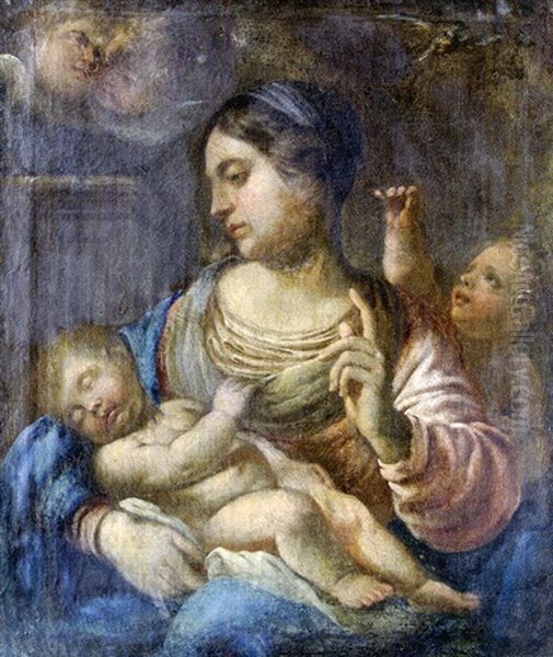 Vierge A L'enfant Avec Saint Jean-baptiste - view 1