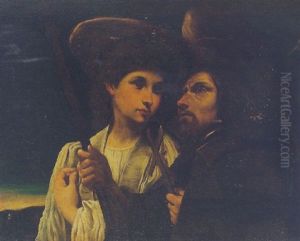 A Pilgrim Saint With An Angel