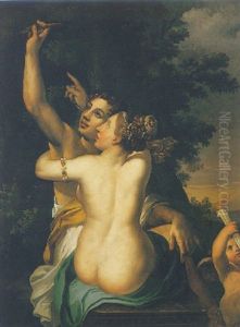 Angelica And Medoro by Annibale Carracci