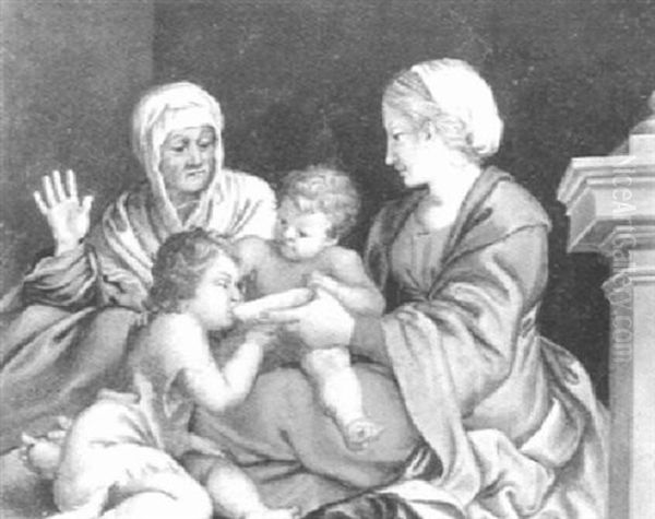 Madonna Con Bambino, Sant'anna E San Giovanni Battista Bambino - view 1