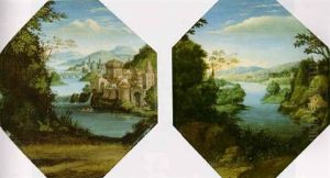 An Extensive River Landscape by Annibale Carracci