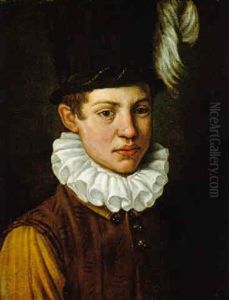 Ritratto Di Fanciullo Con Un Capello A Tubo Col Pennacchio