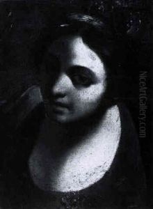 Bust Of A Woman Wearing A Red Dress Bust Of A Woman Wearing A Red Dress