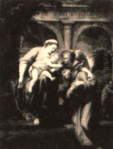 La Vision De Saint Francois by Annibale Carracci