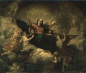 The Virgin Mary In Glory by Annibale Carracci