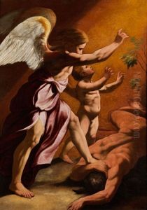 Der Schutzengel Raffael by Antonio Carracci