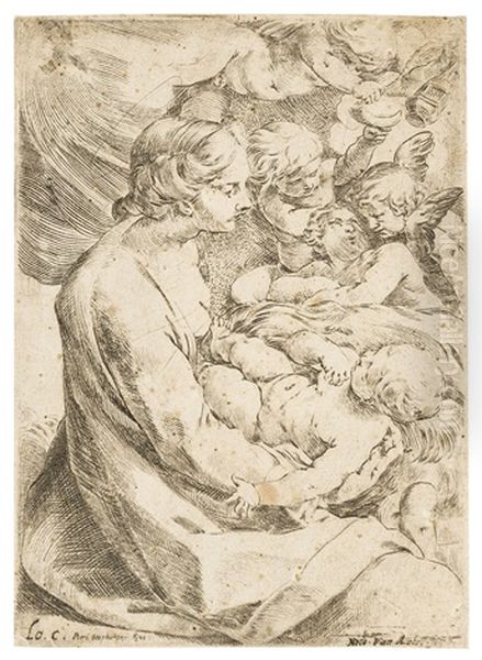 Madonna And Child With Angels - view 1
