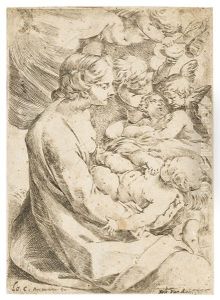 Madonna And Child With Angels by Ludovico Carracci
