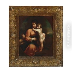 Madonna And Child With The Boy Saint John The Baptist by Ludovico Carracci
