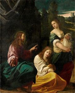 Christ In The House Of Martha And Mary by Ludovico Carracci