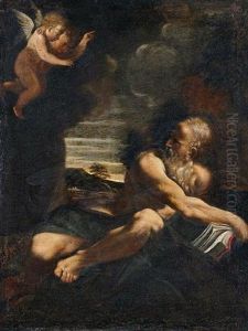 Saint Jerome In The Wilderness by Ludovico Carracci